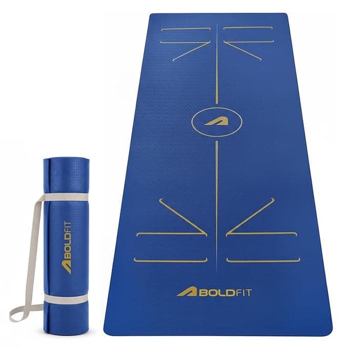 Boldfit Anti-Slip Yoga Mat — 6mm TPE Eco Friendly