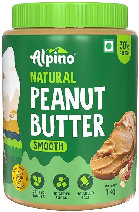 Alpino Natural Peanut Butter (Creamy, 1kg)