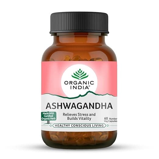 Organic India Ashwagandha Capsules — 60 Capsules