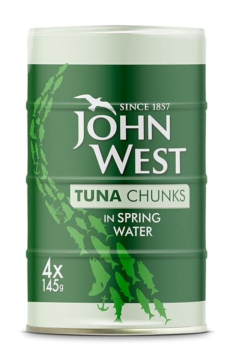 John West Tuna in Spring Water — 145g (Pack of 4)