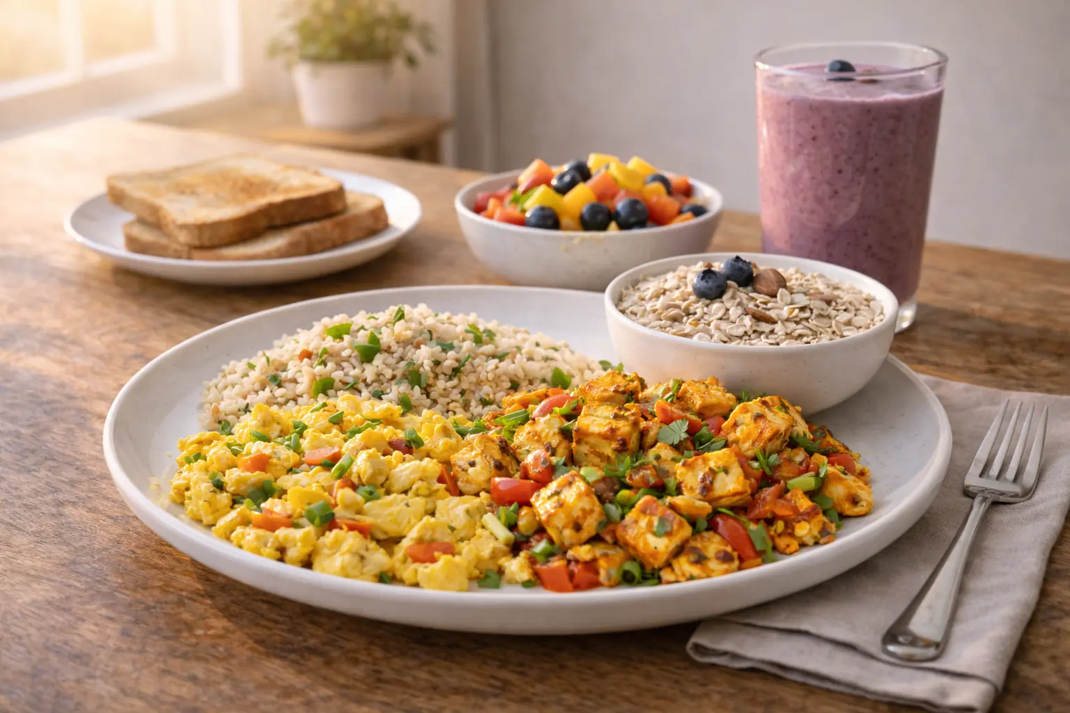 High Protein Indian Breakfast